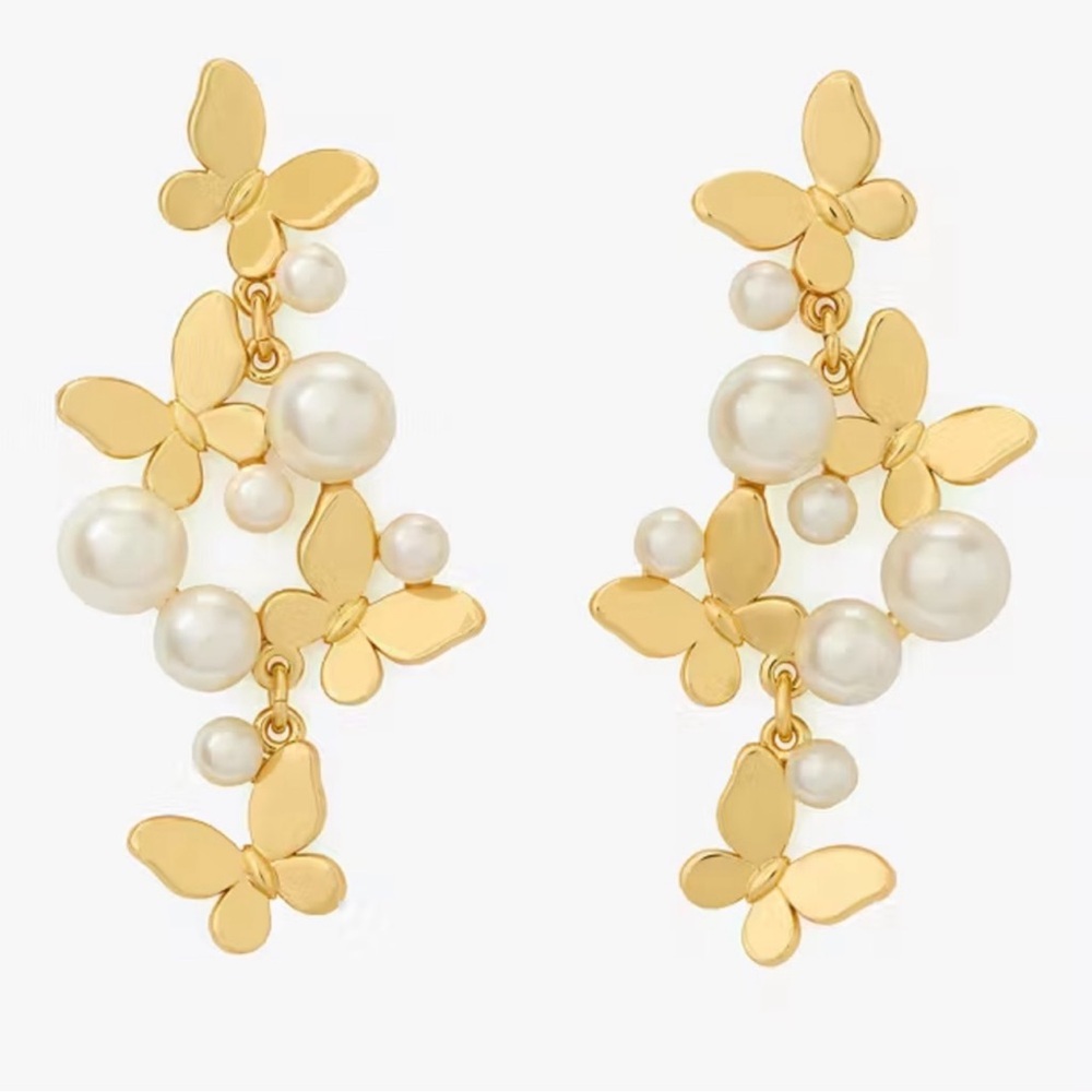 $129 Kate Spade Flutter Statement Linear Earrings - Picture 5 of 5